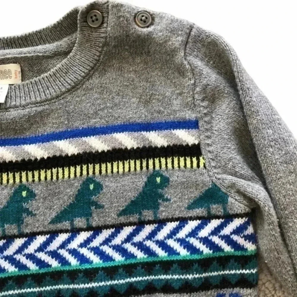 Gymboree boys sweater gray sz 12-18 mnths …